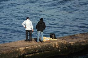 Odesa residents recreate by Black Sea