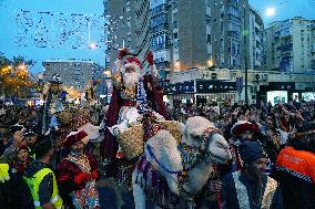 The Three Wise Men Arrive To Malaga - Spain