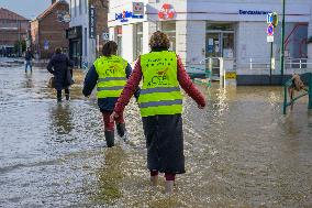 Torrential Rains Cause Flooding In Northern France