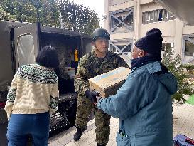 Aftermath of strong quake in central Japan