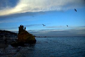 Evening on Odesa beach