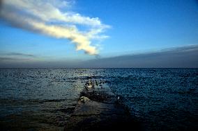 Evening on Odesa beach