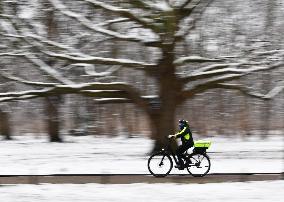 GERMANY-BERLIN-SNOW