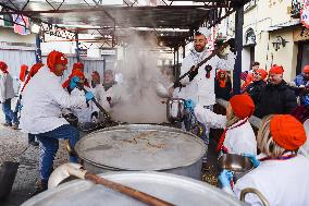 The Historical Reenactments During The Historical Carnival Of Ivrea