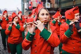 The Historical Reenactments During The Historical Carnival Of Ivrea