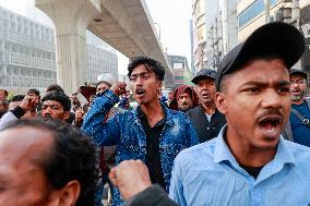 Protest Against The Upcoming General Elections - Dhaka