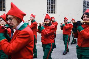 The Historical Reenactments During The Historical Carnival Of Ivrea