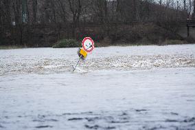 Rain Raises Water Levels In Muelheim