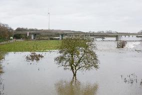Rain Raises Water Levels In Muelheim