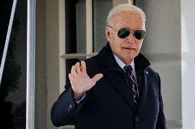 DC: President Joe Biden Departs the White House