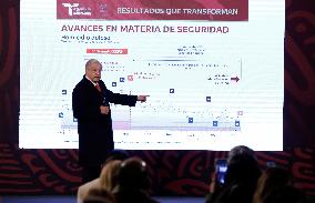 Andres Manuel Lopez Obrador, President Of Mexico At A Press Conference