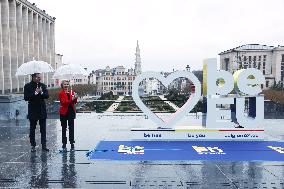 BELGIUM-BRUSSELS-EU COUNCIL PRESIDENCY-LOGO