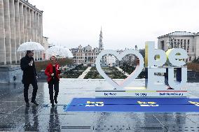 BELGIUM-BRUSSELS-EU COUNCIL PRESIDENCY-LOGO