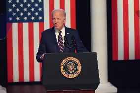 US President Joe Biden Delivered Remarks On January 6 2021 Attack On US Capitol