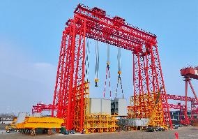 Zhangjinggao Yangtze River Bridge Construction