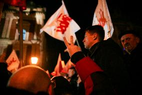 Protest Against Changes In TVP In Krakow