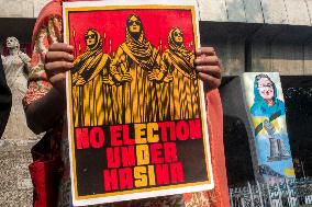 Protest Ahead Of General Election In Bangladesh