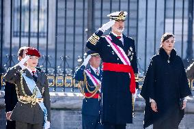 Royals At Military Easter - Madrid