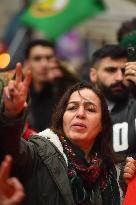 Demonstration in tribute to the Kurds murdered in Paris