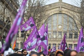 Demonstration in tribute to the Kurds murdered in Paris