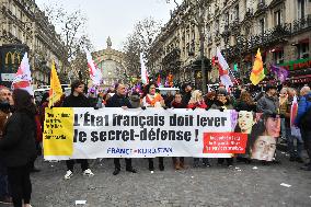 Demonstration in tribute to the Kurds murdered in Paris