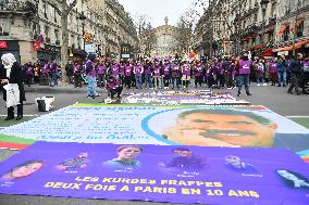 Demonstration in tribute to the Kurds murdered in Paris