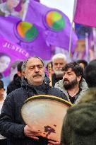 Demonstration in tribute to the Kurds murdered in Paris