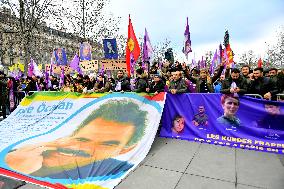 Demonstration in tribute to the Kurds murdered in Paris