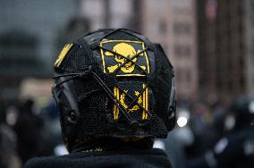 Proud Boys Rally In Columbus , Ohio On Anniversary Of January 6th