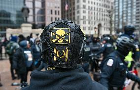 Proud Boys Rally In Columbus , Ohio On Anniversary Of January 6th