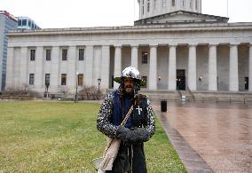 Proud Boys Rally In Columbus , Ohio On Anniversary Of January 6th