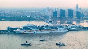 First Chinese-made Large Cruise Ship Adora Cruises Maiden Vo