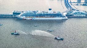 First Chinese-made Large Cruise Ship Adora Cruises Maiden Vo