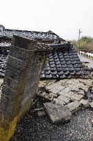 Aftermath of strong quake in central Japan