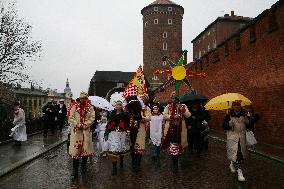 Procession Of The Three Kings In Krakow