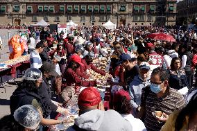 Three Kings Day Celebration In The Zocalo Mexico City