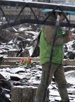 Aftermath of strong quake in central Japan