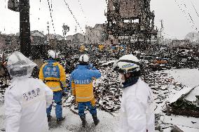 Aftermath of strong quake in central Japan