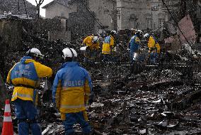 Aftermath of strong quake in central Japan