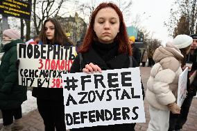 Rally Calling To Return The Azovstal POWs From Russian Captivity In Kyiv, Amid Russian Invasion Of Ukraine.
