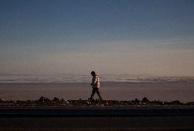 Iran-Dried Lake Of Urmia