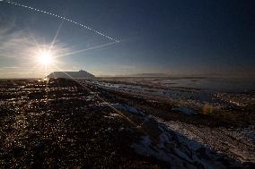 Iran-Dried Lake Of Urmia