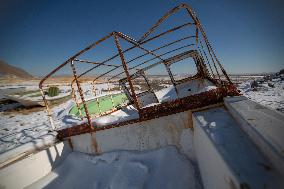 Iran-Dried Lake Of Urmia