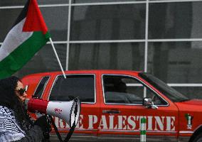 Pro-Palestinian Solidarity Protest In Edmonton
