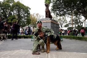 Ceremony of the Mexican Army Rescue Dog - Mexico