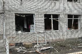 Consequences of Russian drone attack on Dnipro