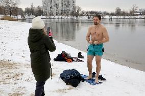 Epiphany on Lake Telbin in Kyiv