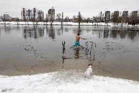 Epiphany on Lake Telbin in Kyiv