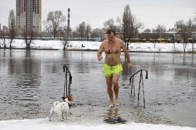 Epiphany on Lake Telbin in Kyiv