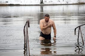 Epiphany on Lake Telbin in Kyiv